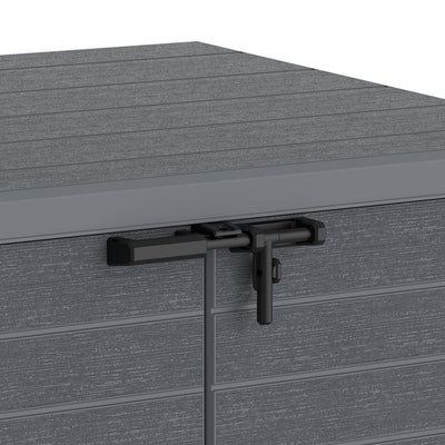 CedarGrain StoreAway 1200L Deck & Garden Storage Box, Charcoal (Open Box) - VMInnovations