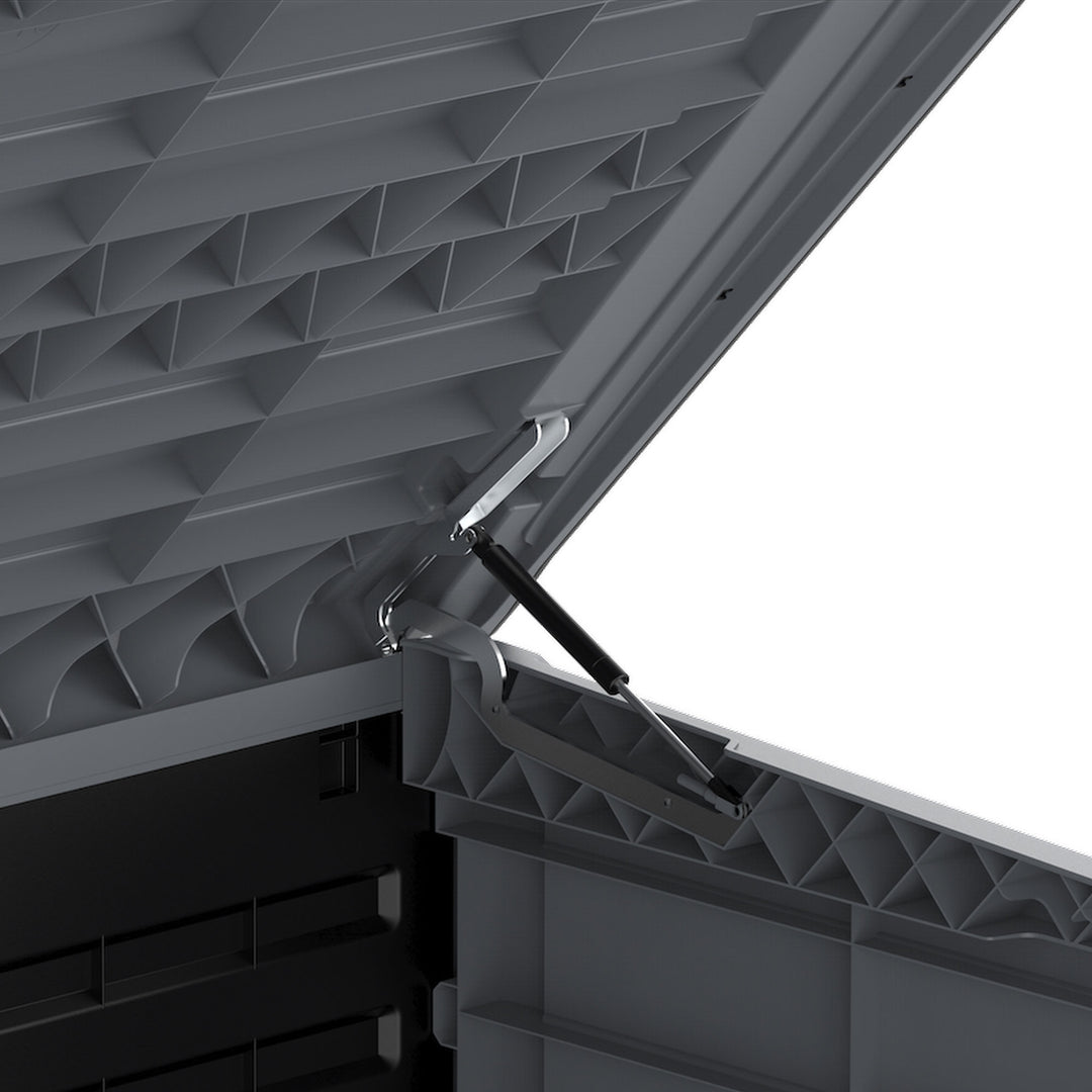 CedarGrain StoreAway 1200L Deck & Garden Storage Box, Charcoal (Open Box)