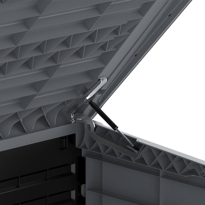 CedarGrain StoreAway 1200L Deck & Garden Storage Box, Charcoal (Open Box) - VMInnovations