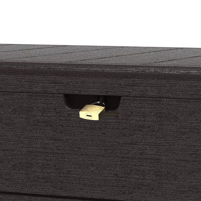 Duramax CedarGrain Durabox 110 Gal Outdoor Deck & Garden Storage Bench, Brown - VMInnovations