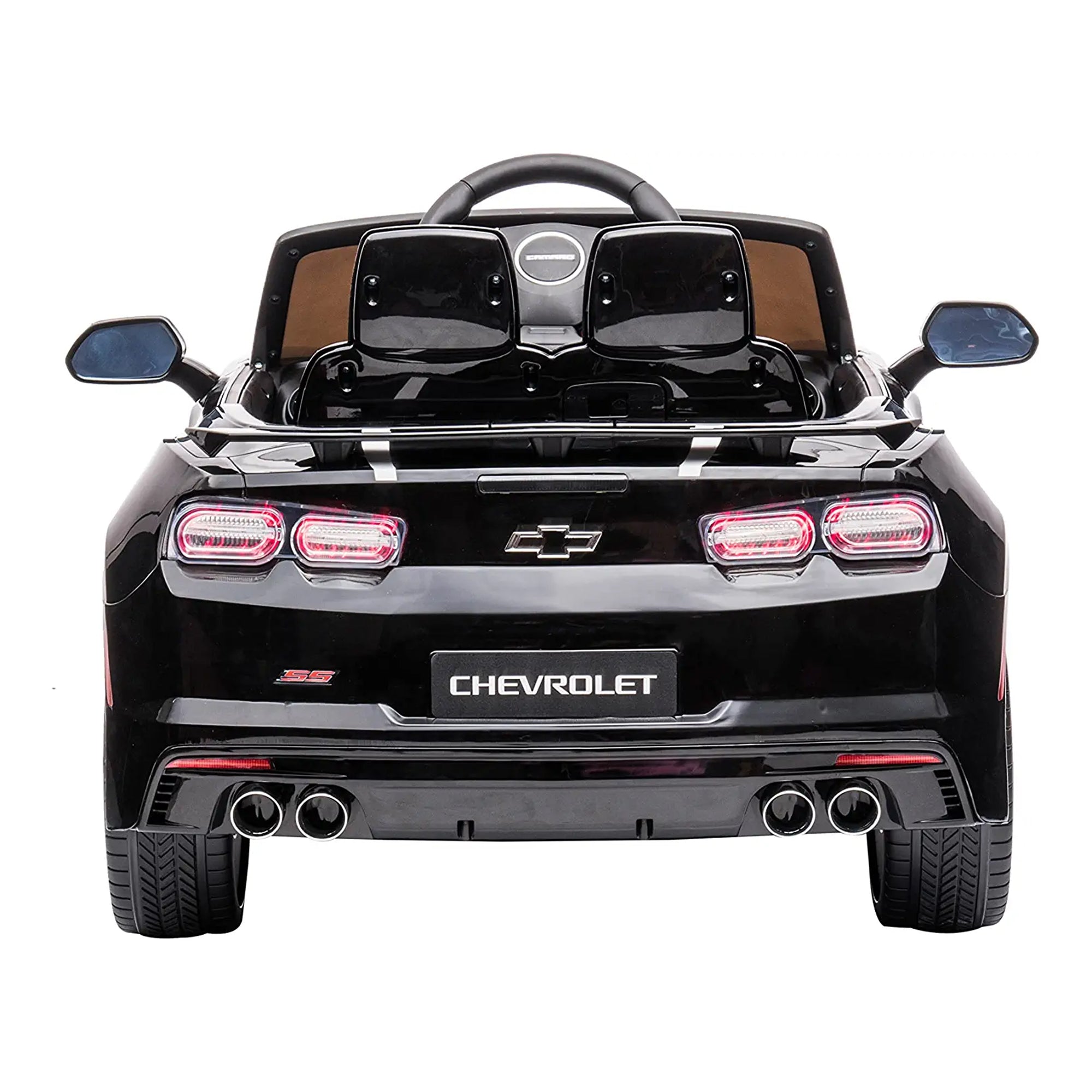 Dakott 2021/2022 Chevy Camaro Racing 2SS Battery Powered Ride On Car Toy, Black - VMInnovations