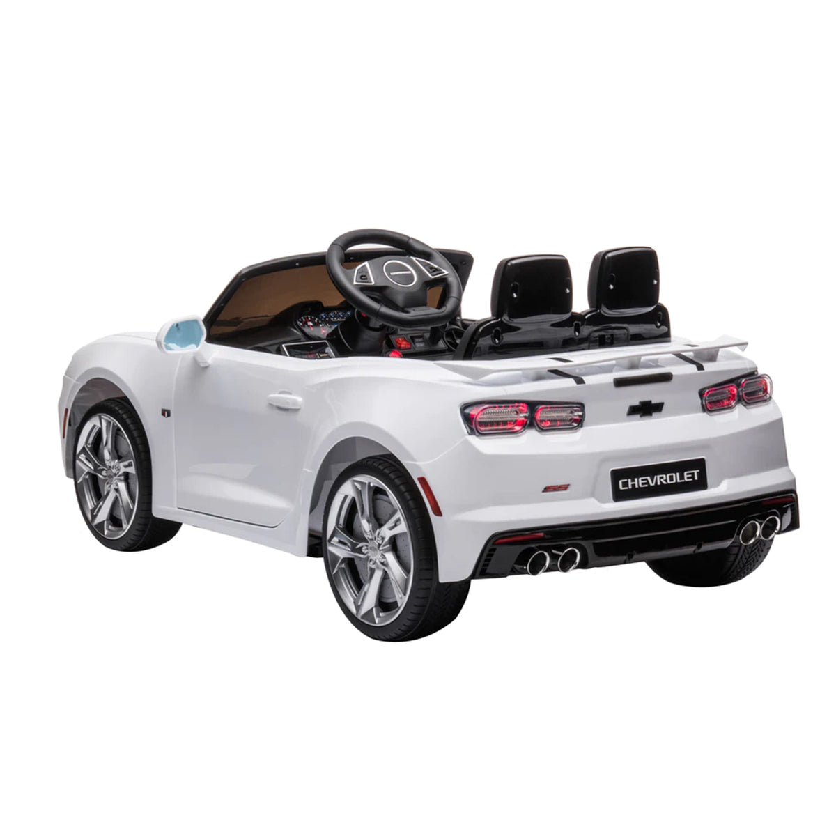 Dakott 2021/2022 Chevy Camaro Racing 2SS Battery Powered Ride On Car Toy, White
