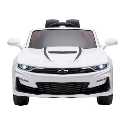 Dakott 2021/2022 Chevy Camaro Racing 2SS Battery Powered Ride On Car Toy, White