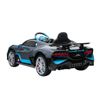 DAKOTT Bugatti Divo 12 Volt Battery Powered Ride On Car Toy For Kids, Grey