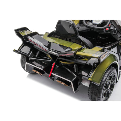 Dakott Lamborghini Gran Turismo V12 Battery Powered Ride On Car Toy, Army Green