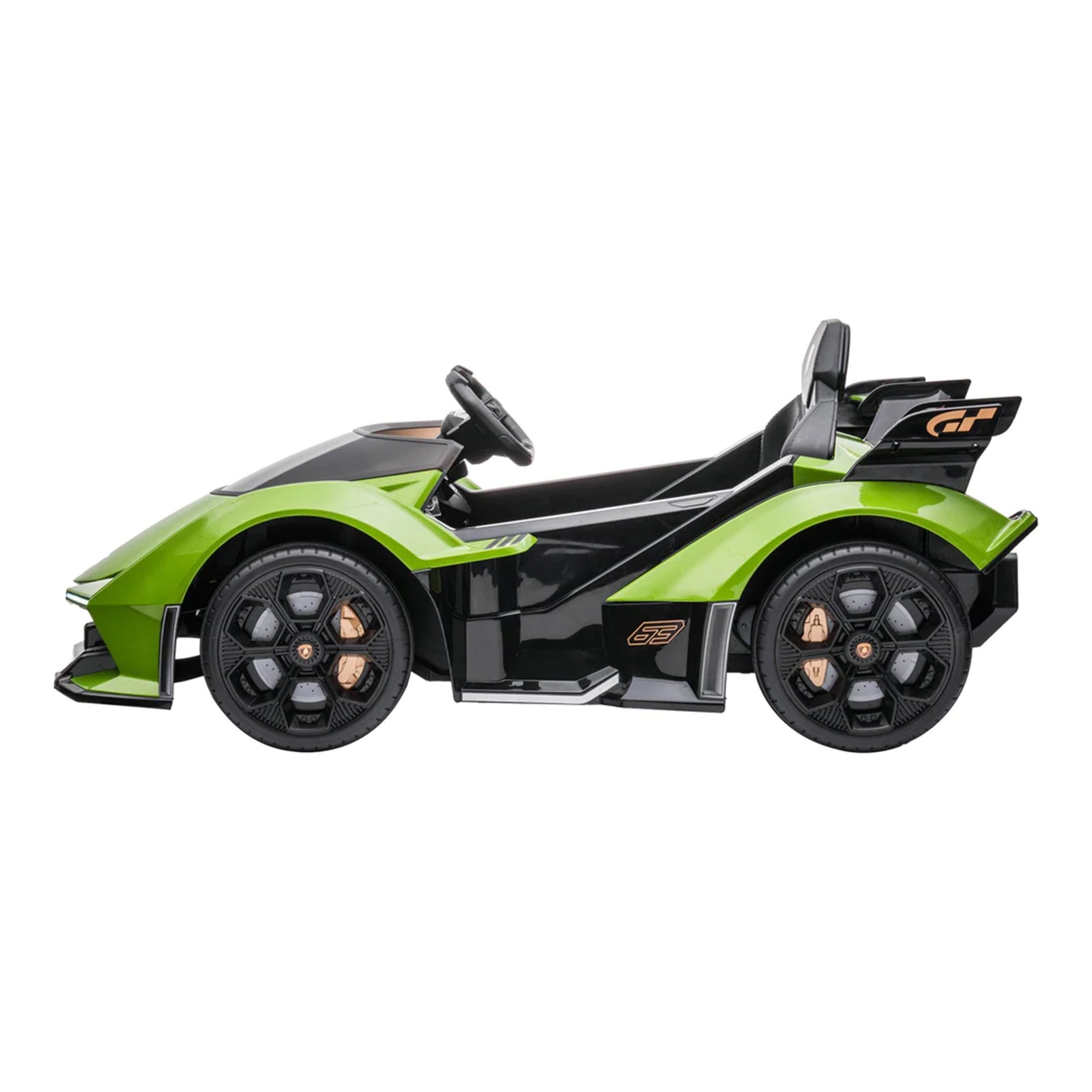 Dakott Lamborghini Gran Turismo V12 Vision Battery Power Ride On Car Toy, Green - VMInnovations