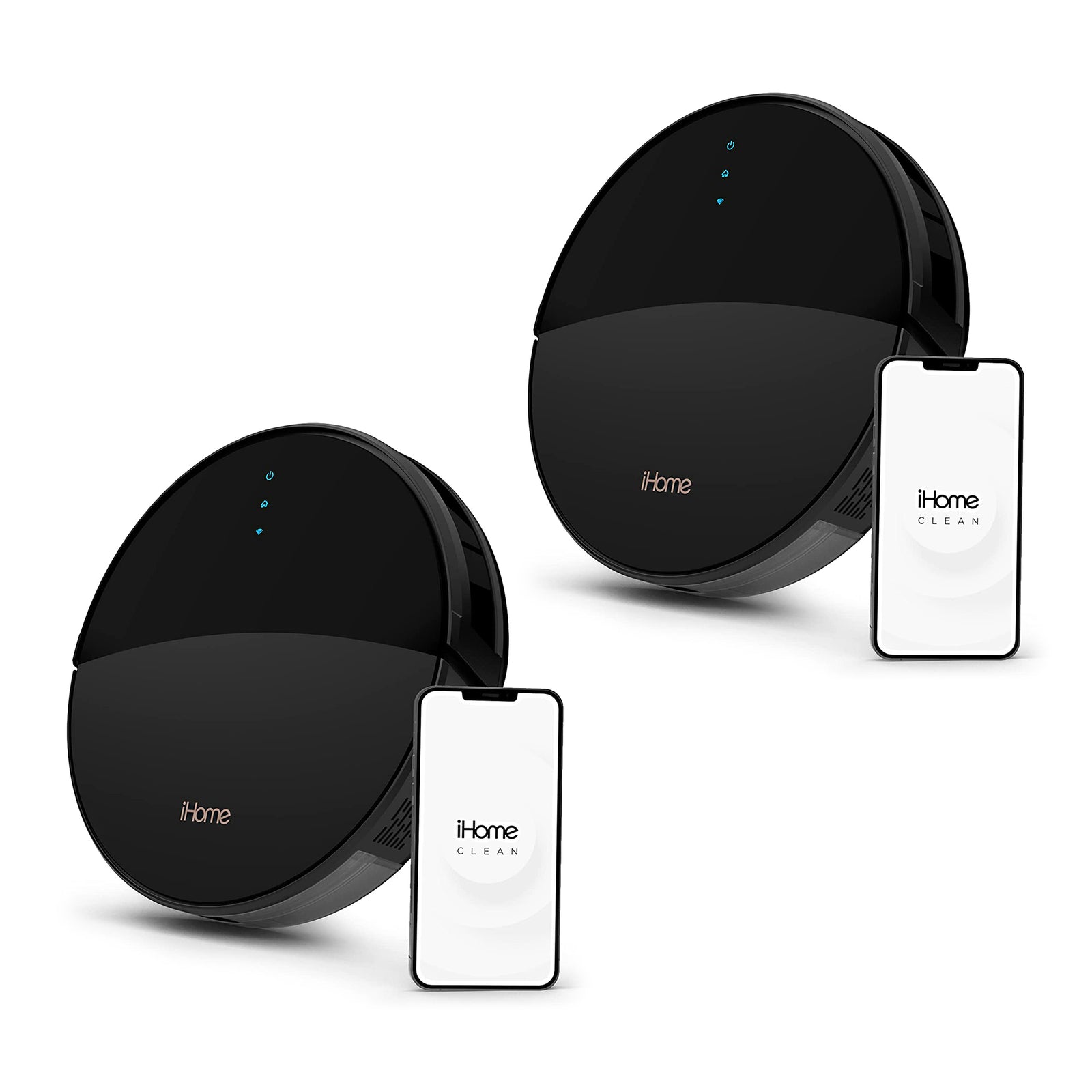 iHome AutoVac Eclipse Self Charging Robot Vacuums for Multi Level Homes (2 Pack) - VMInnovations
