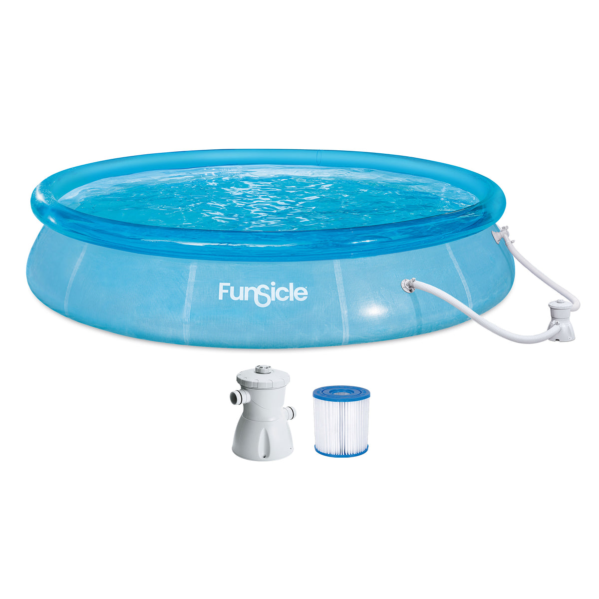 12'x30" Sea-Thru QuickSet Inflatable Ring Top Above Ground Pool (Open Box) - VMInnovations