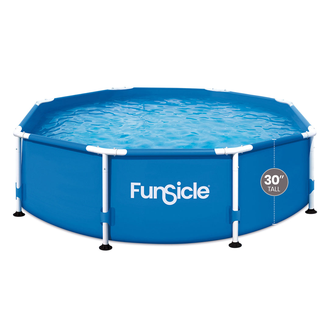 Funsicle 8'x30" Outdoor Activity Round Above Ground Swimming Pool Set(Open Box) - VMInnovations