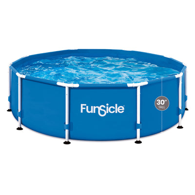 Funsicle 10' x 30" Activity Round Frame Above Ground Swimming Pool Set(Used)