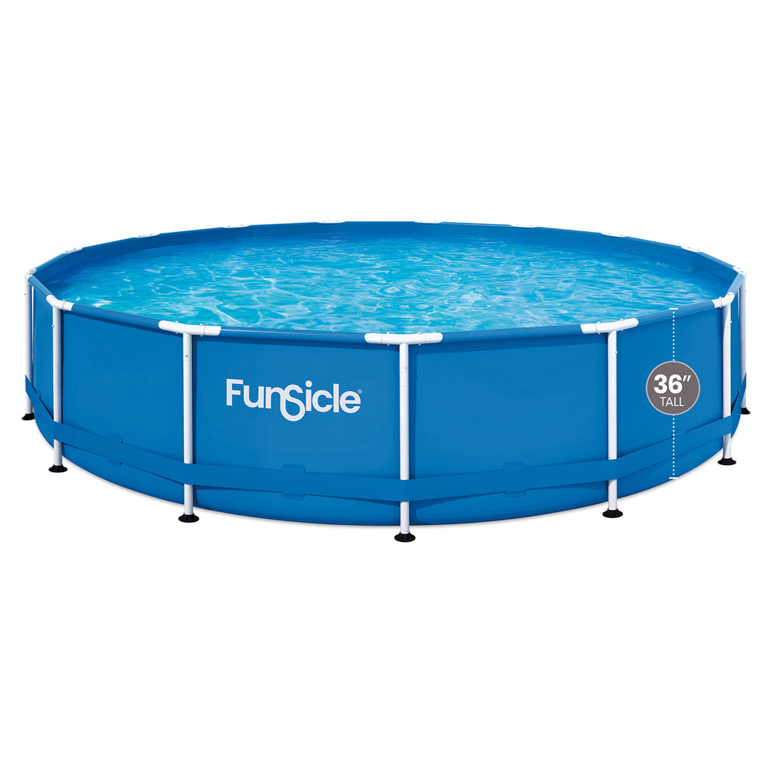 15' x 36" Outdoor Activity Round Frame Above Ground Swimming Pool Set (Open Box)