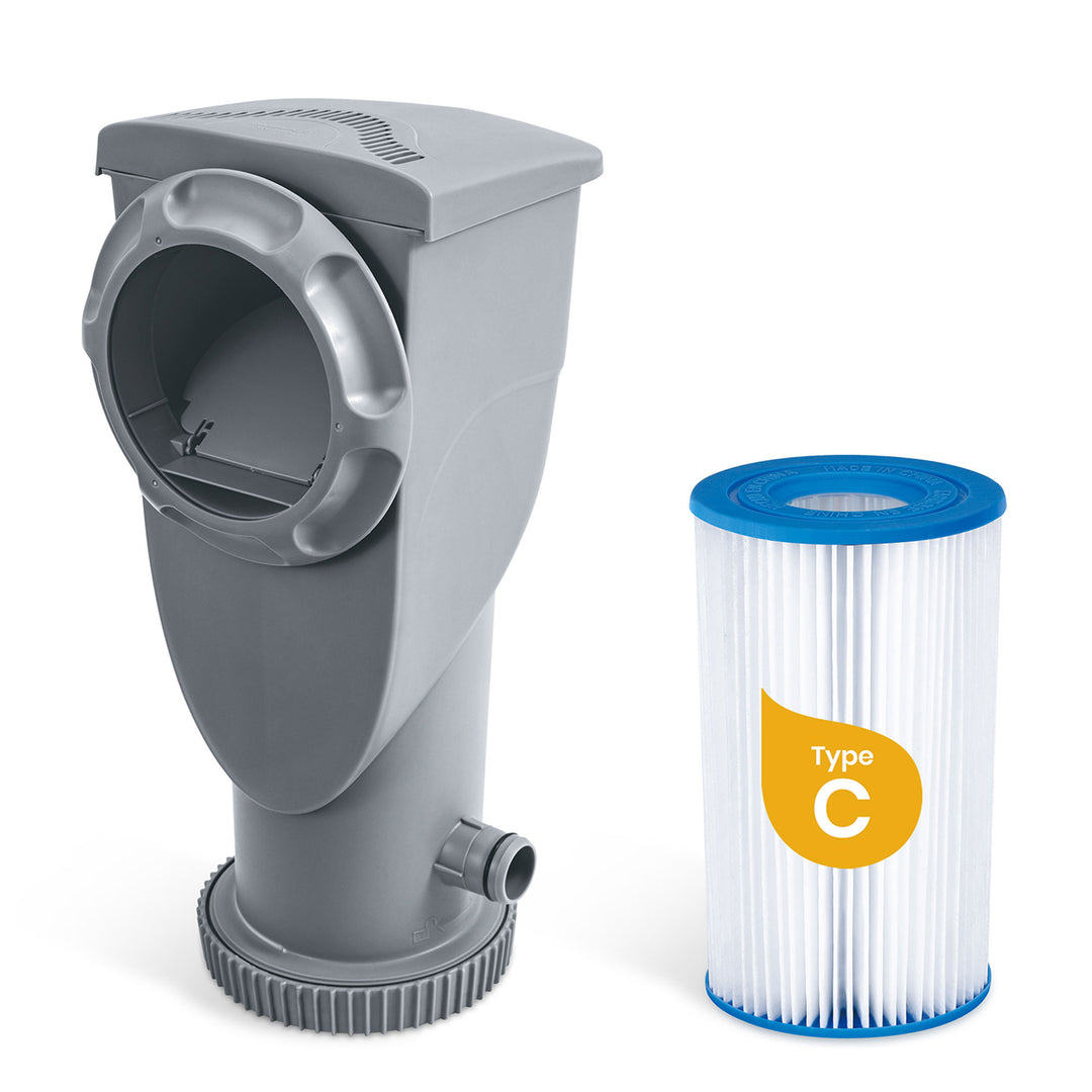 Funsicle 14' x 42" Oasis Round Frame Above Ground Swimming Pool, Gray(For Parts)