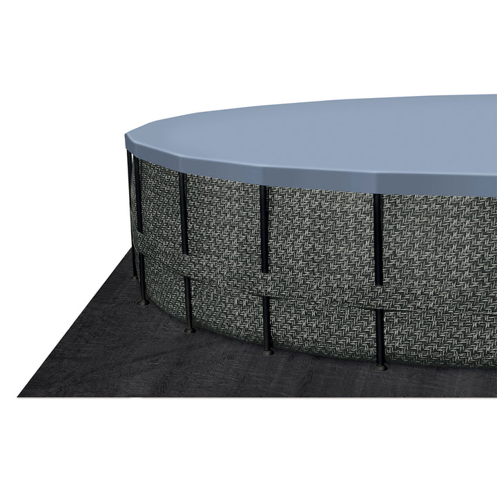 Funsicle 24' x 52" Oasis Designer Round Outdoor Above Ground Swimming Pool, Gray