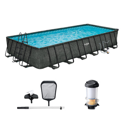 Funsicle 32' x 16' x 52" Oasis Rectangle Outdoor Swimming Pool(Open Box) - VMInnovations