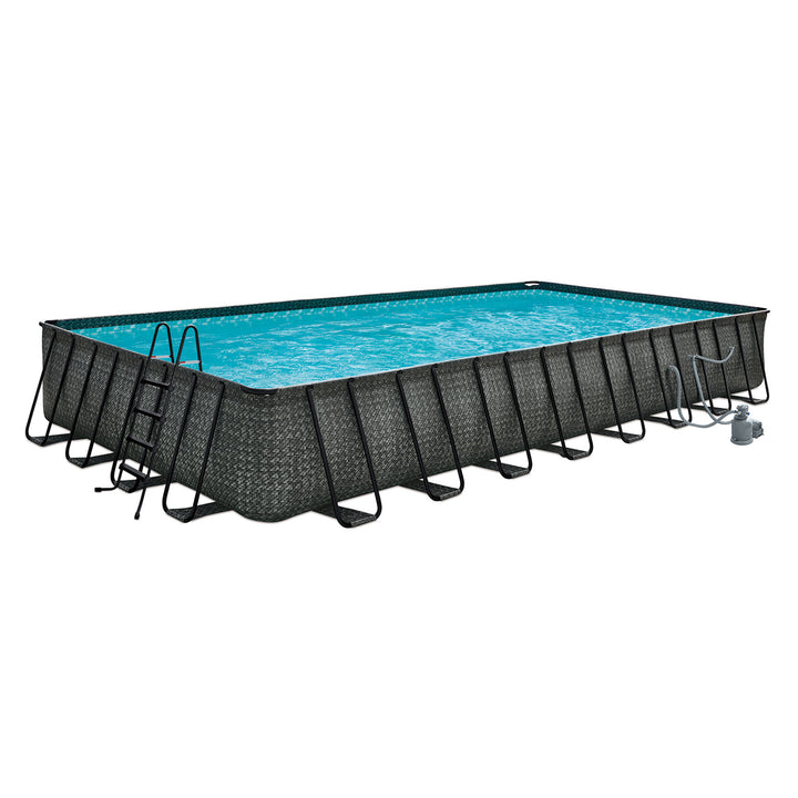 Funsicle 32' x 16' x 52" Oasis Rectangle Outdoor Swimming Pool(Open Box)