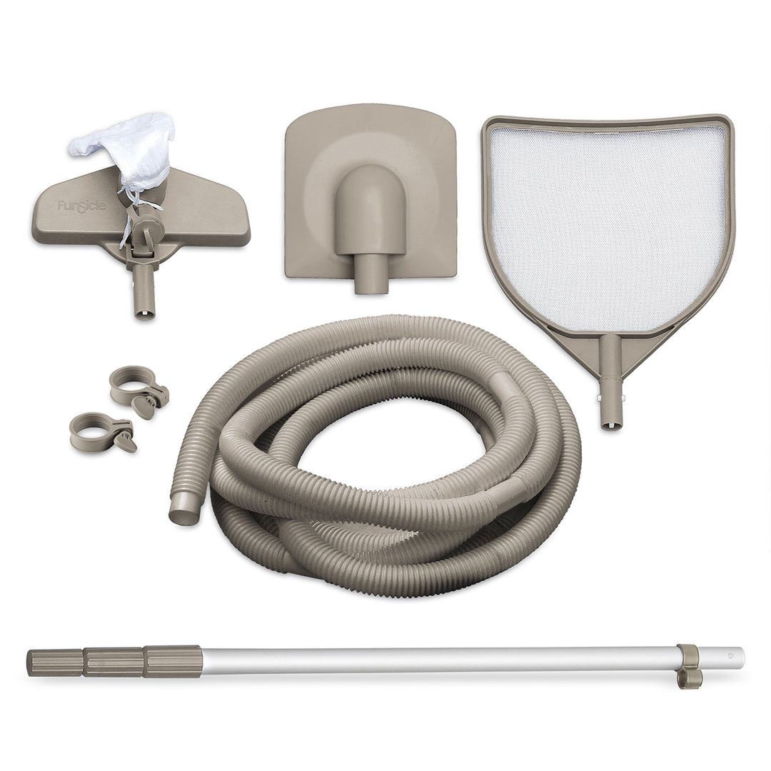 Funsicle 24'x12'x52" Oasis Outdoor Above Ground Swimming Pool, Brown (For Parts)