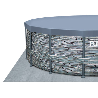 Funsicle 16' x 48" Oasis Designer Above Ground Swimming Pool Set, Stone (Used) - VMInnovations