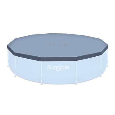 Funsicle 12ft Round Above Ground Pool Debris Cover, Accessory Only, Gray (Used) - VMInnovations