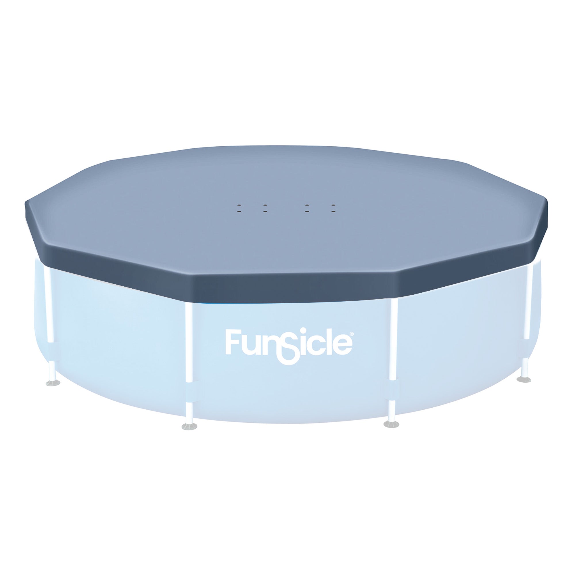 Funsicle 12ft Round Above Ground Frame Pool Debris Cover, Accessory Only, Gray - VMInnovations