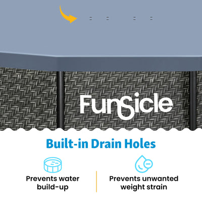 Funsicle 16ft Round Above Ground Frame Pool Debris Cover, Accessory Only, Gray - VMInnovations