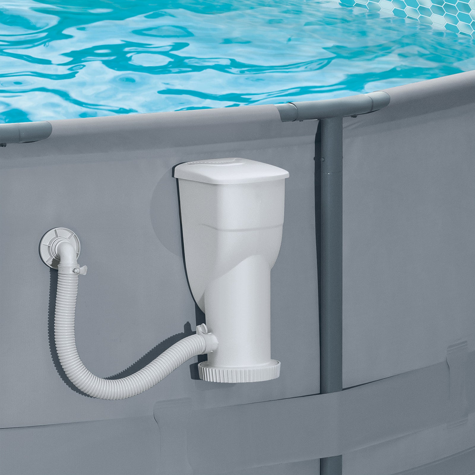 Funsicle 1000 Gallon SkimmerPlus 2-in-1 Filter Pump System for Above Ground Pool - VMInnovations