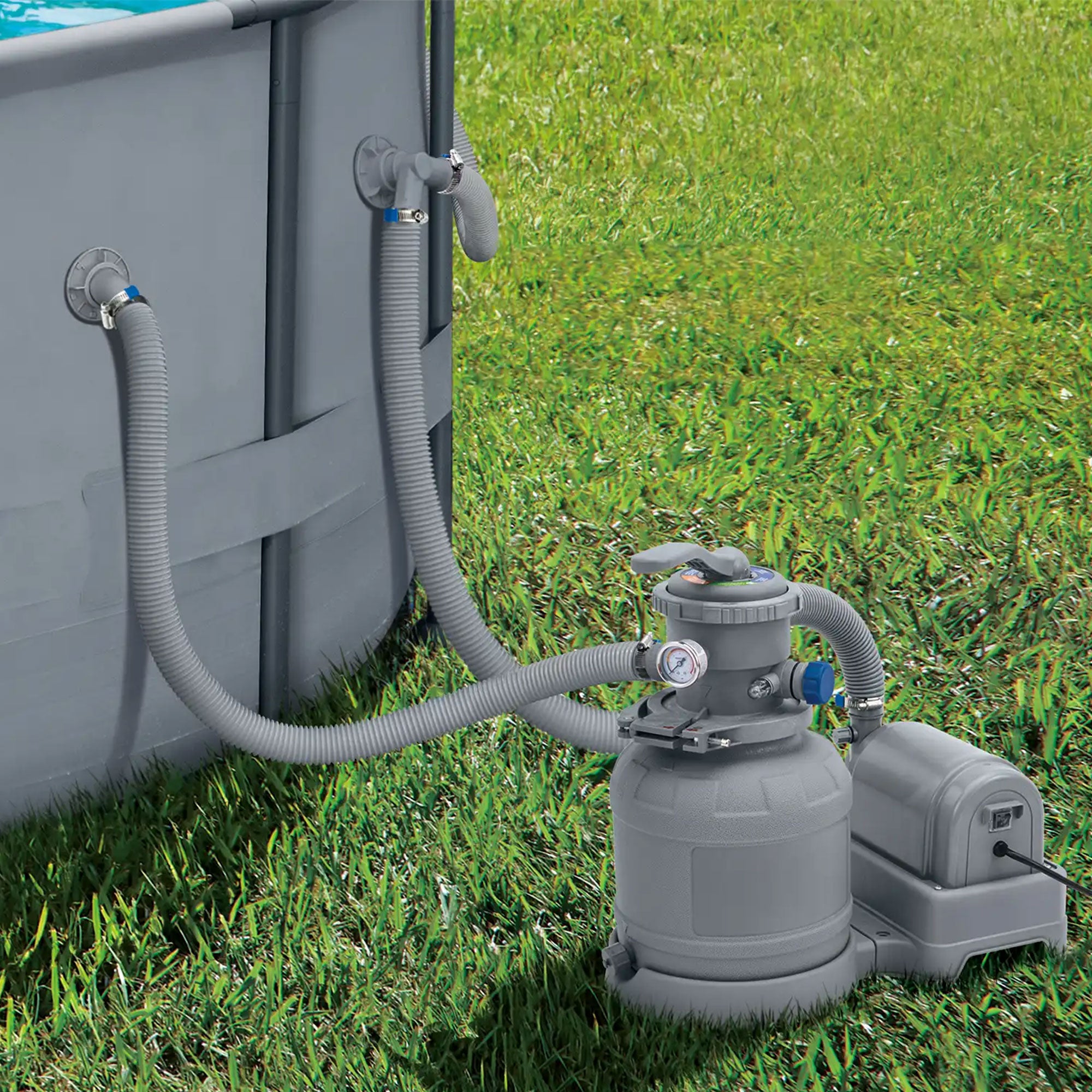 Palmetto Filter Sand for Pool Sand Filters, 50 Pound & Funsicle Sand Filter Pump