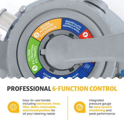 Funsicle 12 Inch Sand Filter Pump for Above Ground Pools, 1600 GPH Flow Rate - VMInnovations