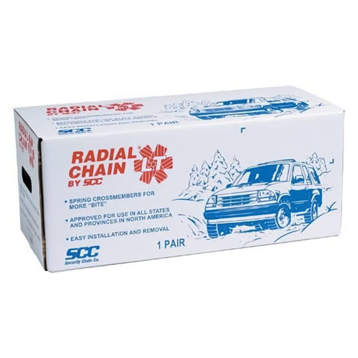 Security Chain TC2512MM Grip Snow Radial Cable Tire Chain for Light Trucks, Pair
