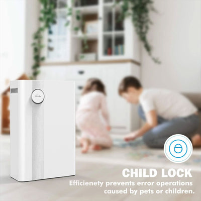 Mooka Home Air Purifier for Large Rooms w/ True HEPA Air Filter (Open Box)