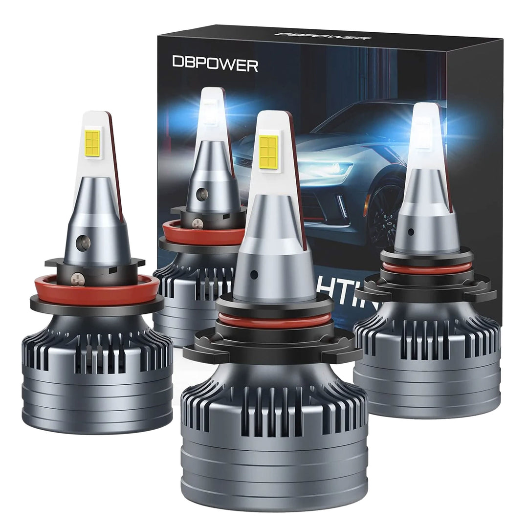 DBPower 100W LED 20000 Lumen Automotive Vehicle Headlight Bulbs Combo (Set of 4)