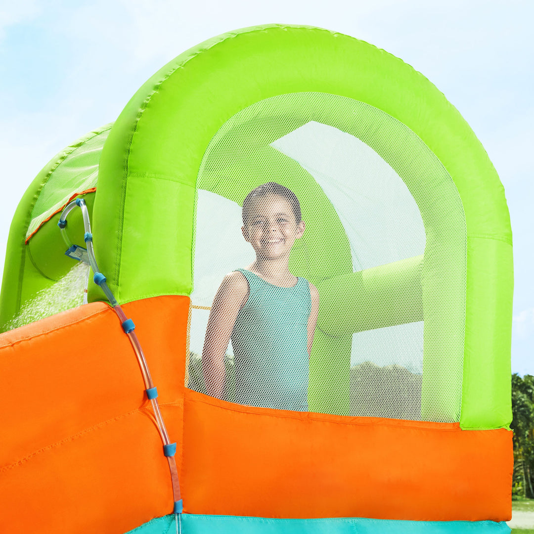 H2OGO! Canopy Cove Kids Outdoor Inflatable Mega Water Park with Water Cannon