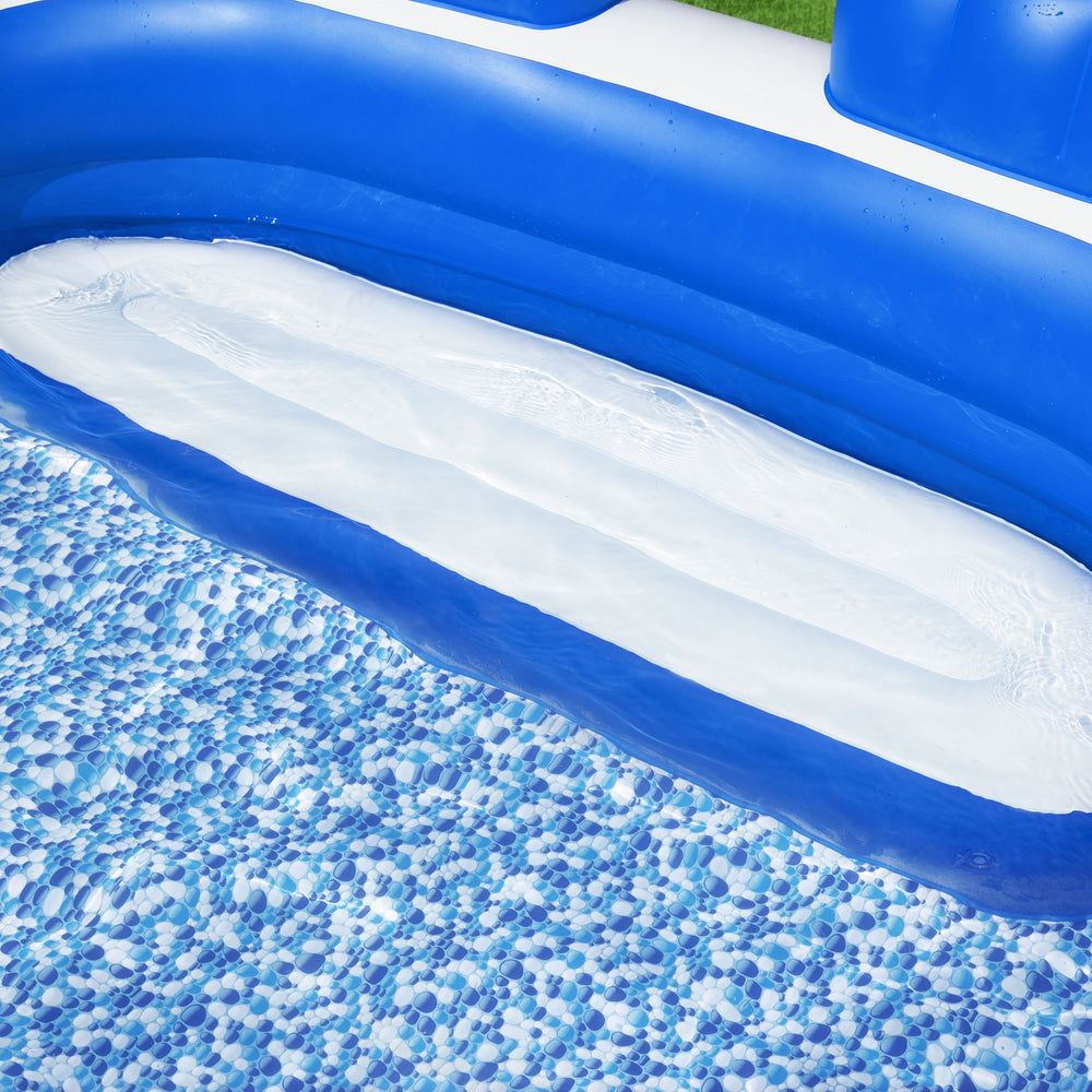 H2OGO! Splash Paradise Inflatable Family Pool with Headrests&Cup Holders (Used) - VMInnovations
