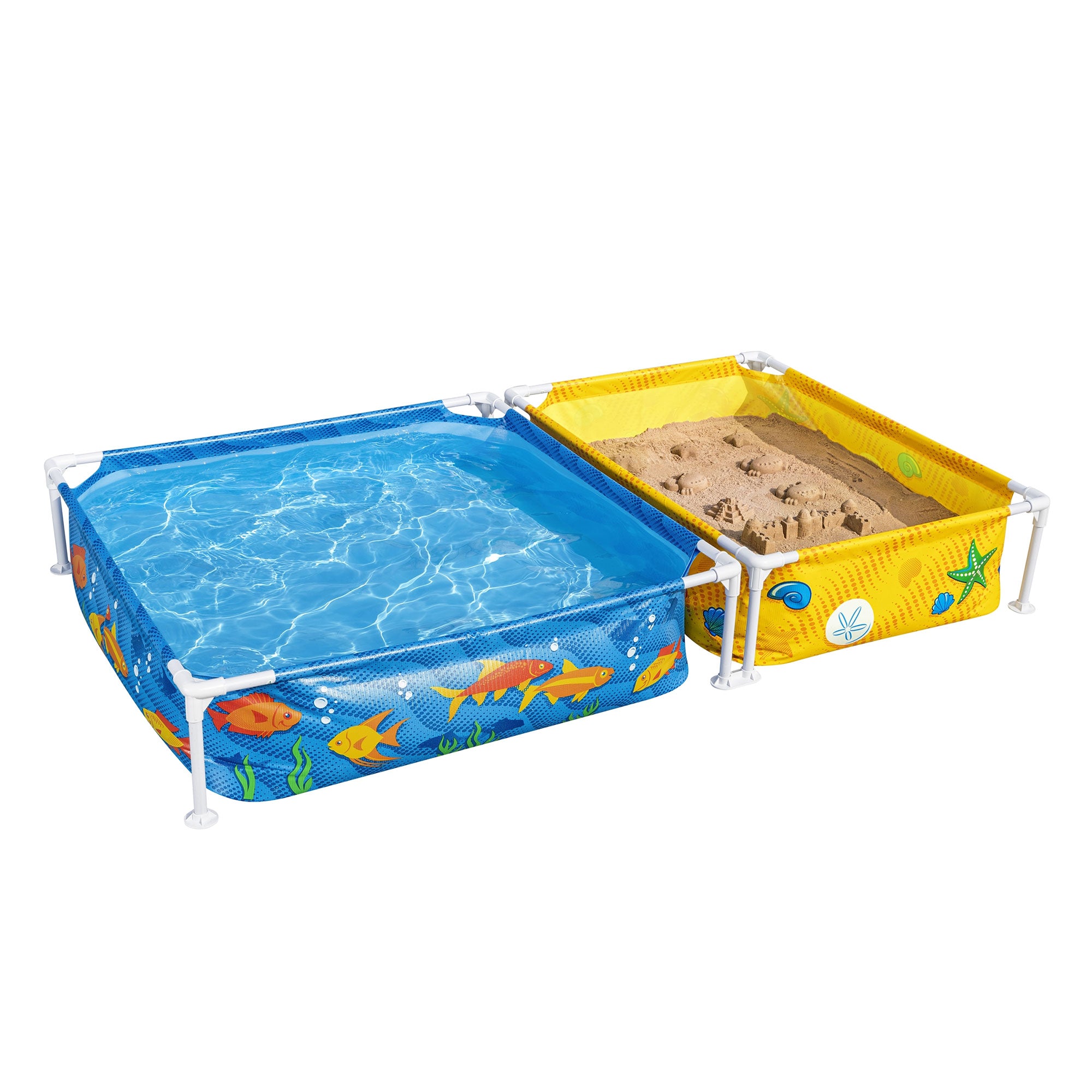 Palmetto 50 Lb Natural Play Sand for Sand Box Bundled w/ Kiddie Pool and Sandpit