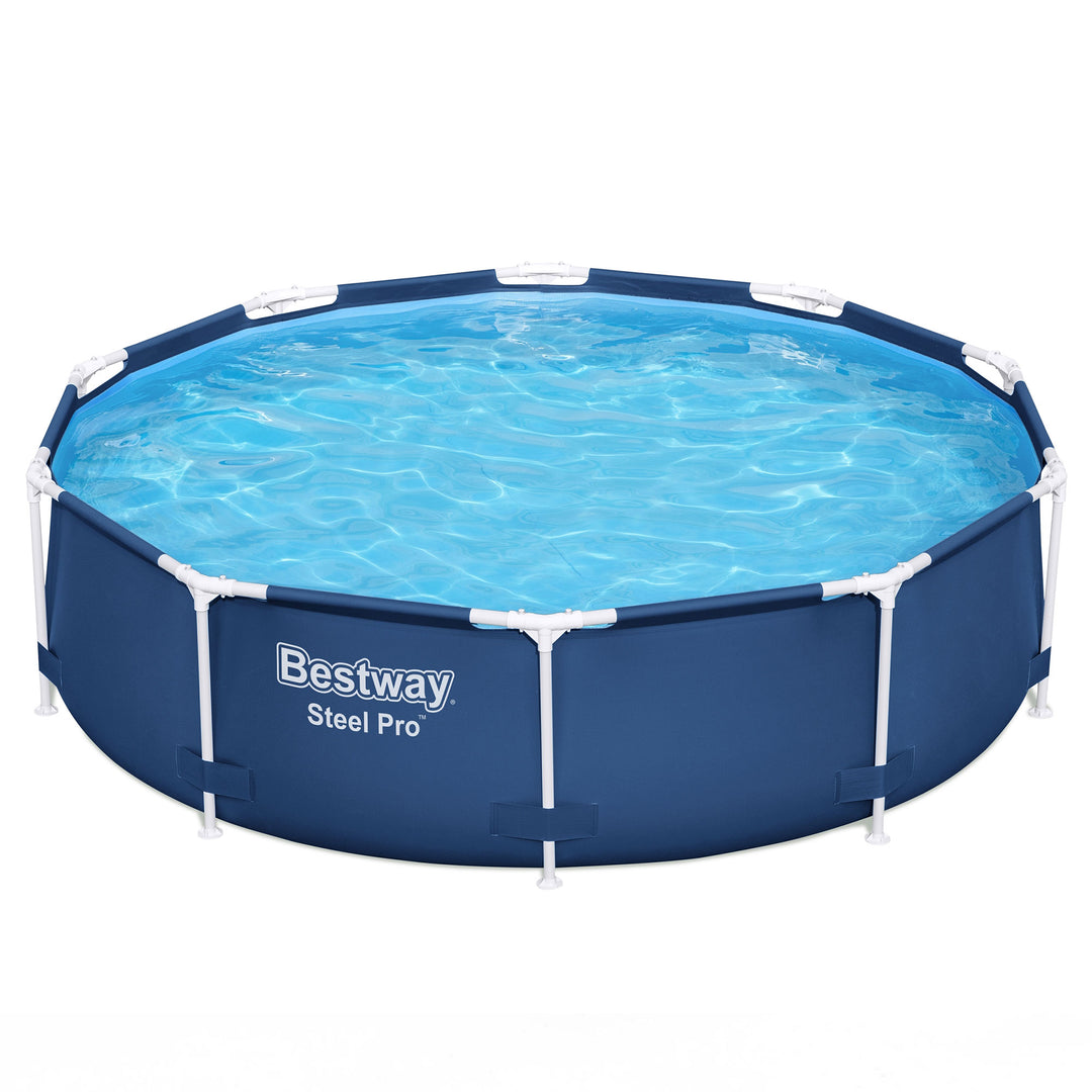 Bestway Steel Pro 10'x30" Above Ground Swimming Pool Set with Filter Pump (Used)