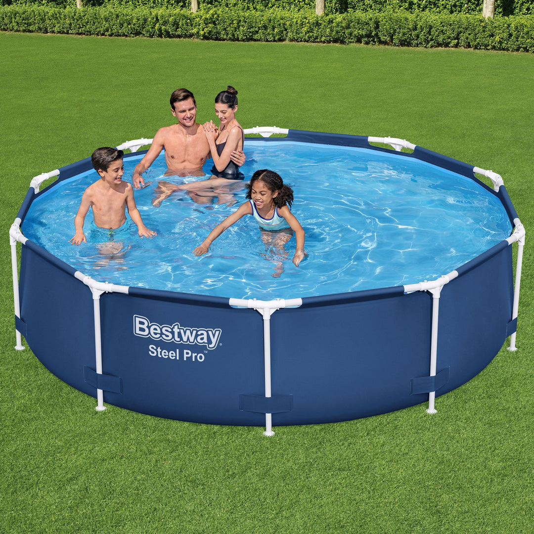 Bestway Steel Pro 10'x30" Above Ground Swimming Pool Set with Filter Pump (Used) - VMInnovations