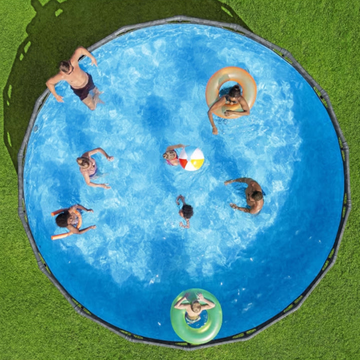 Steel Pro 10'x30" Round Above Ground Swimming Pool Set w/ Filter Pump (Open Box)