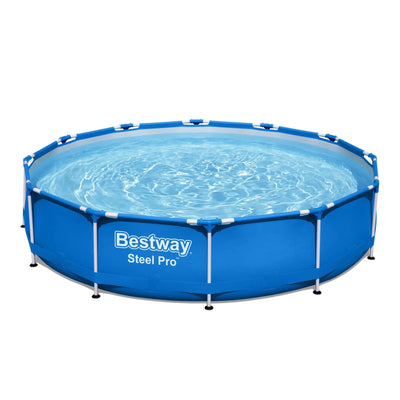 Bestway Steel Pro 12'x30" Round Above Ground Swimming Pool Set with Filter Pump