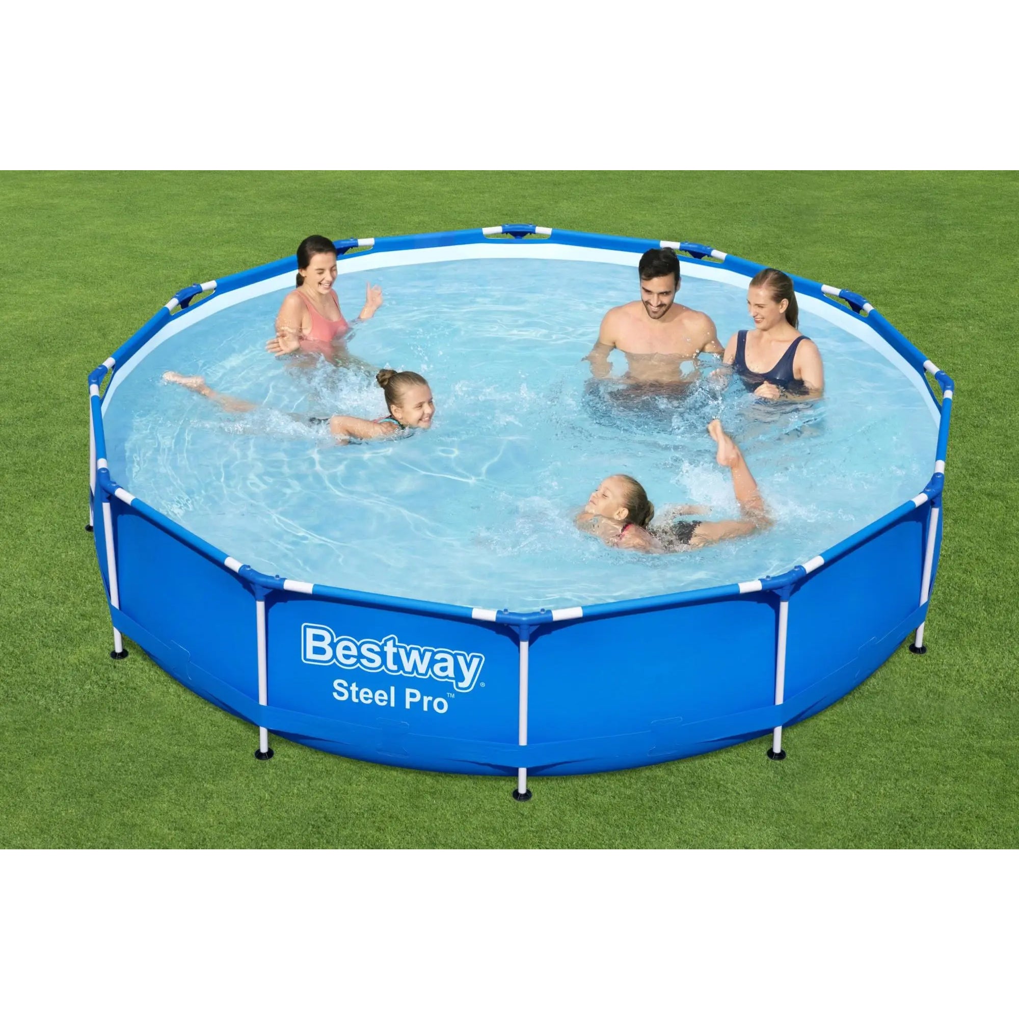 Bestway Steel Pro 12'x30" Round Above Ground Swimming Pool Set with Filter Pump