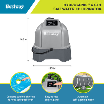 Bestway Flowclear 6 G/H Digital Self Cleaning Saltwater Chlorinator (Used) - VMInnovations