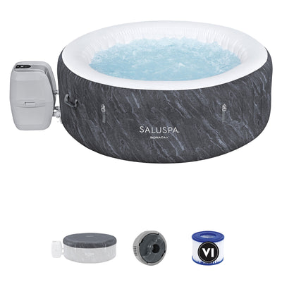 Bestway SaluSpa AirJet Inflatable Hot Tub with 120 Soothing Jets,Gray(For Parts) - VMInnovations