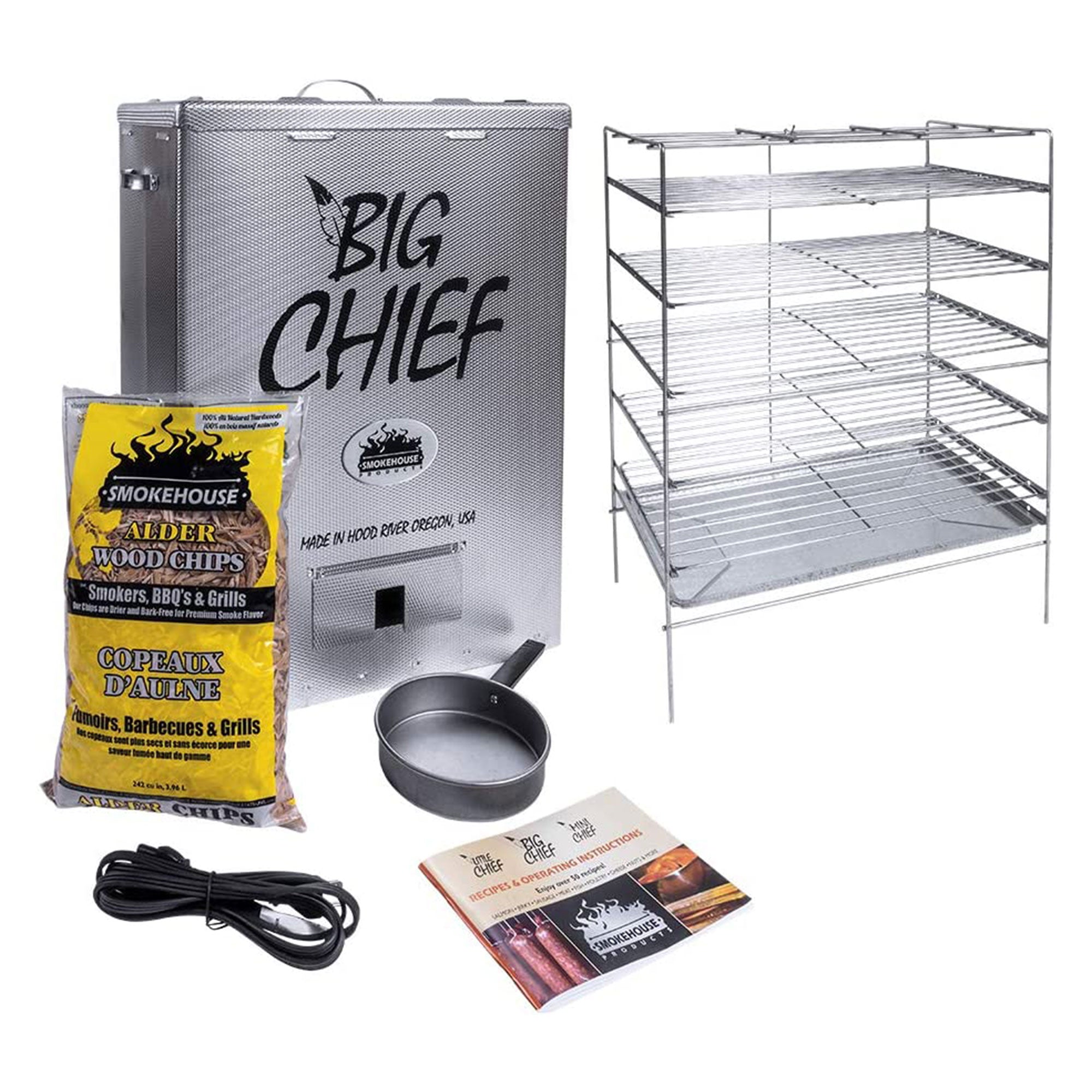 Smokehouse Big Chief Top Load Outdoor Cooking BBQ Electric Wood Chip Smoker