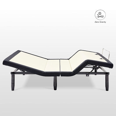 Applied Sleep Adjustable Bed w/ Massage Zones and Bluetooth, Full (Open Box) - VMInnovations