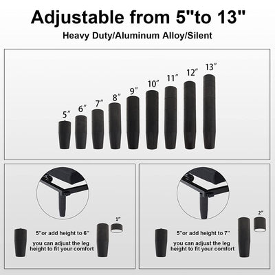Applied Sleep Adjustable Bed w/ Massage Zones and Bluetooth, Full (Open Box) - VMInnovations