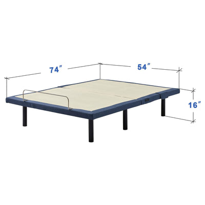 Applied Sleep Folding Delight 2.0 Adjustable Bed Frame with App Control, Full