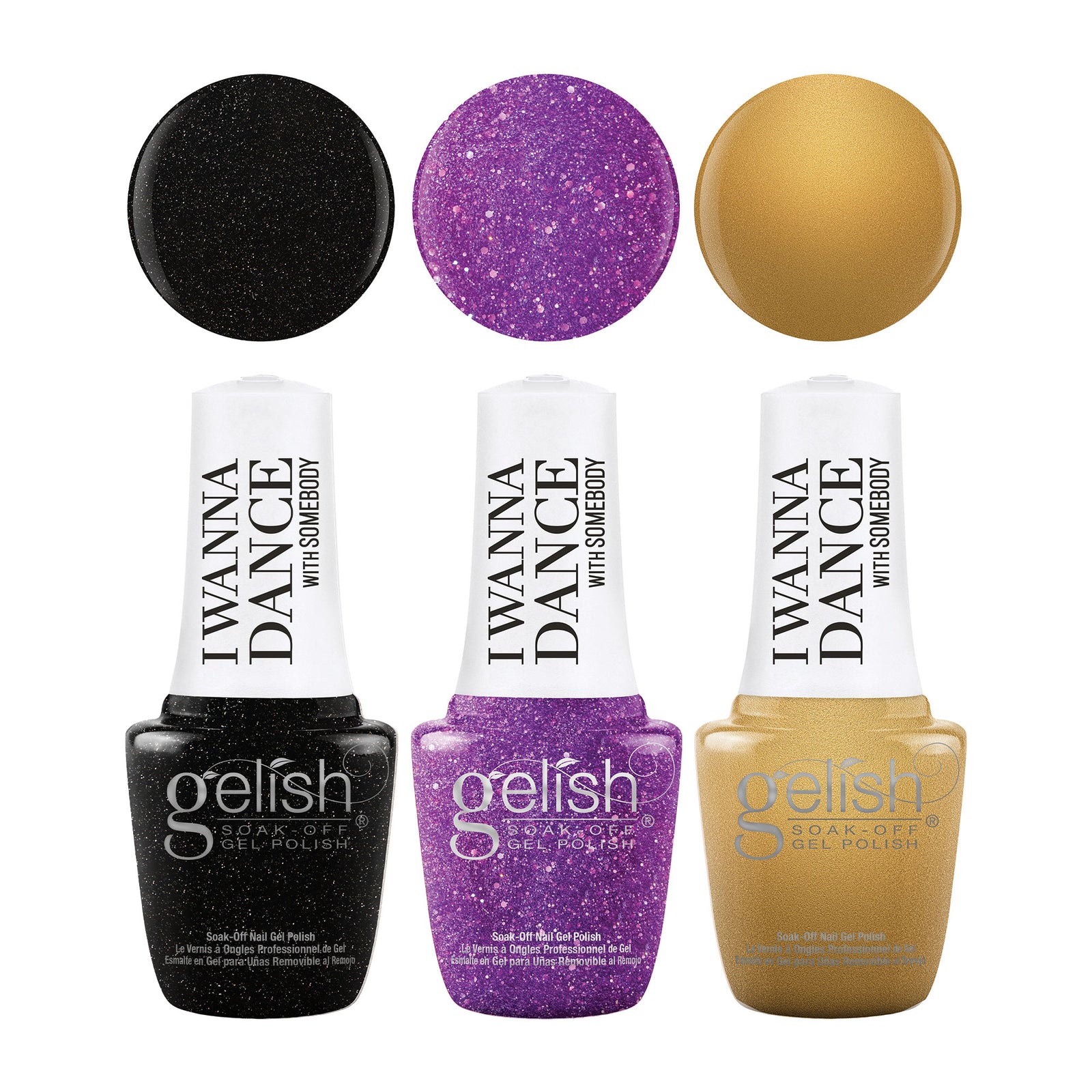 Gelish Winter I Wanna Dance With Somebody 9mL Soak Off Gel Polish Set, 3 Pack - VMInnovations