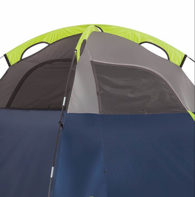 Coleman Sundome 4 Person Hiking Tent w/ Rainfly Awning, 9' x 7' | Used