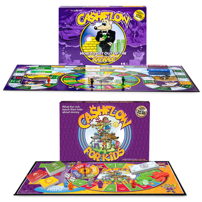 Rich Dad CASHFLOW How To Get Out Of The Rat Race Board Game, Adult & Kid Version