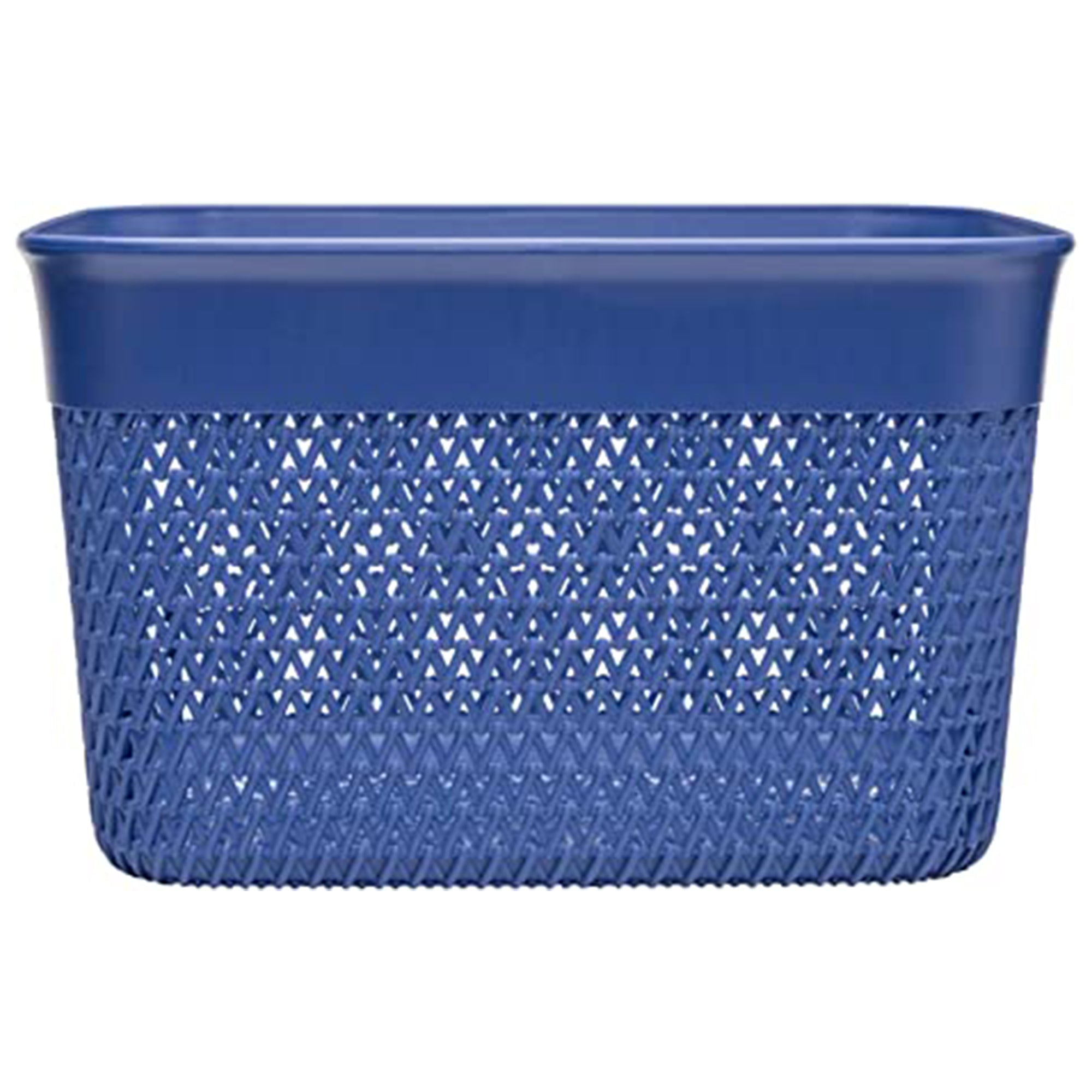 Life Story Lightweight Heavy Duty Storage Woven Basket 16 Quarts, Blue (6 Pack) - VMInnovations