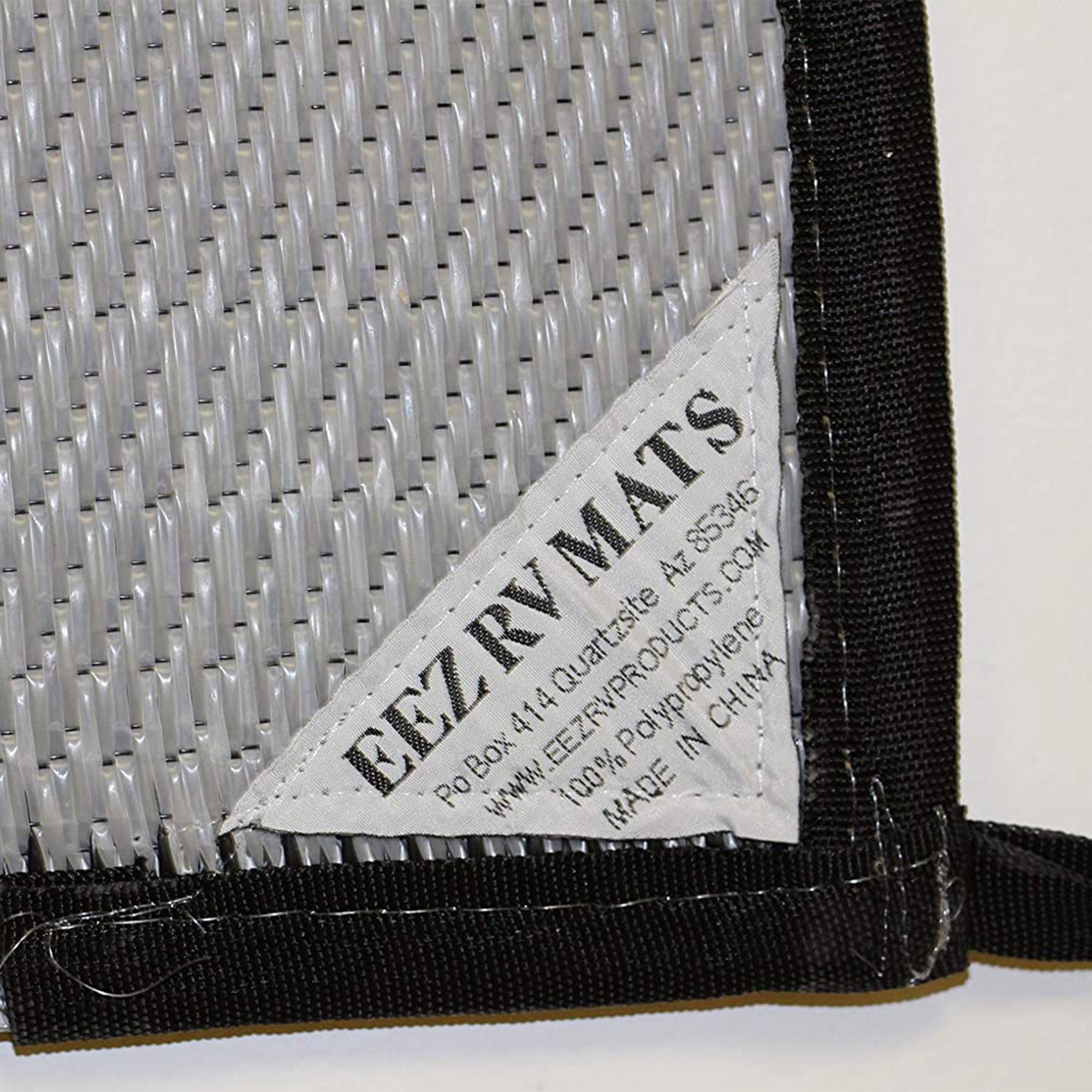 Reversible Outdoor Mat for Patios and RVs, Grey Vine (Open Box) - VMInnovations