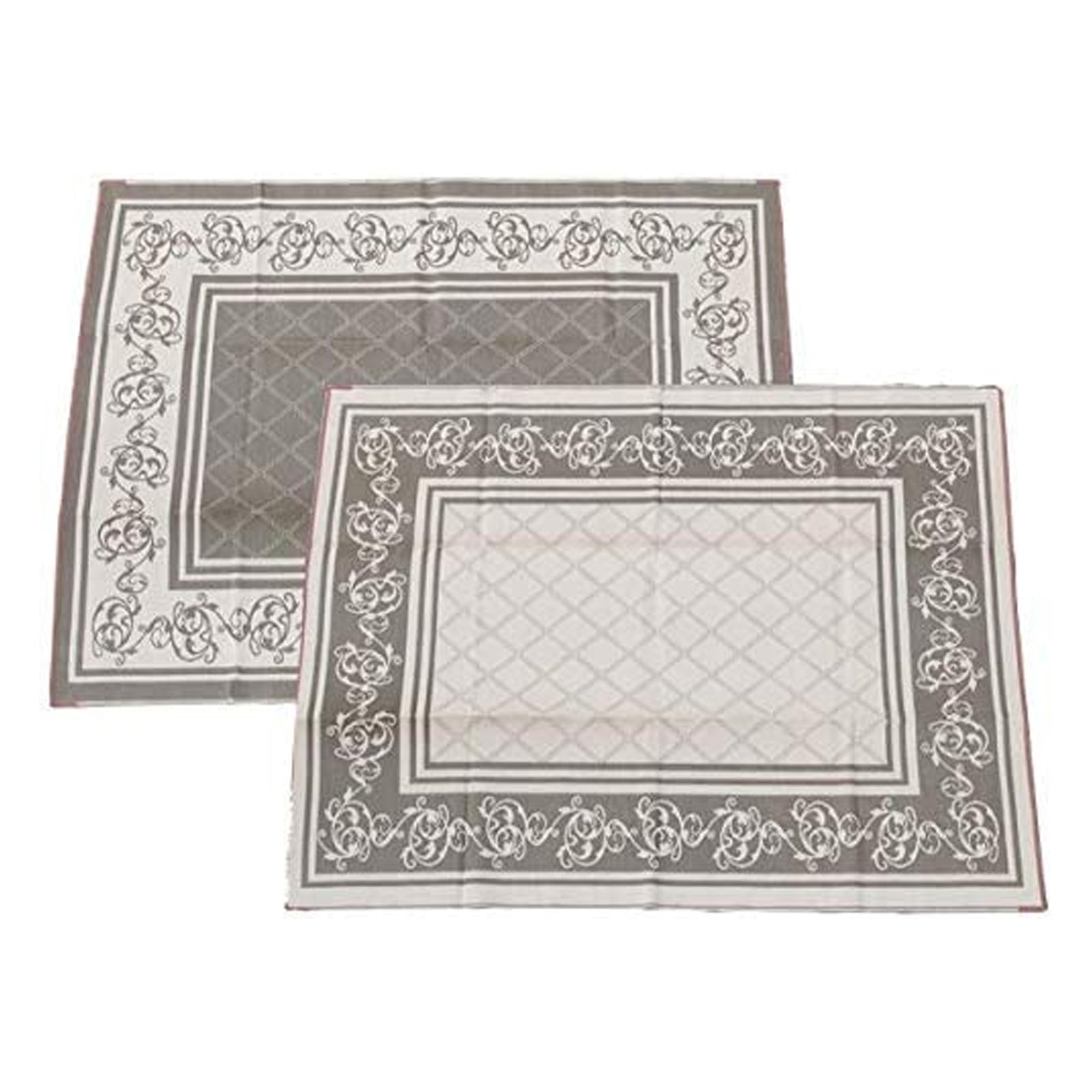 9 x 18 Ft Reversible Outdoor Mat for Patios & RVs, Brown Vine (Open Box) - VMInnovations